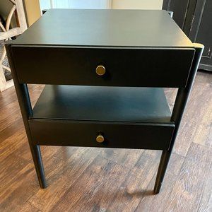 Modern Black Nightstand - Threshold